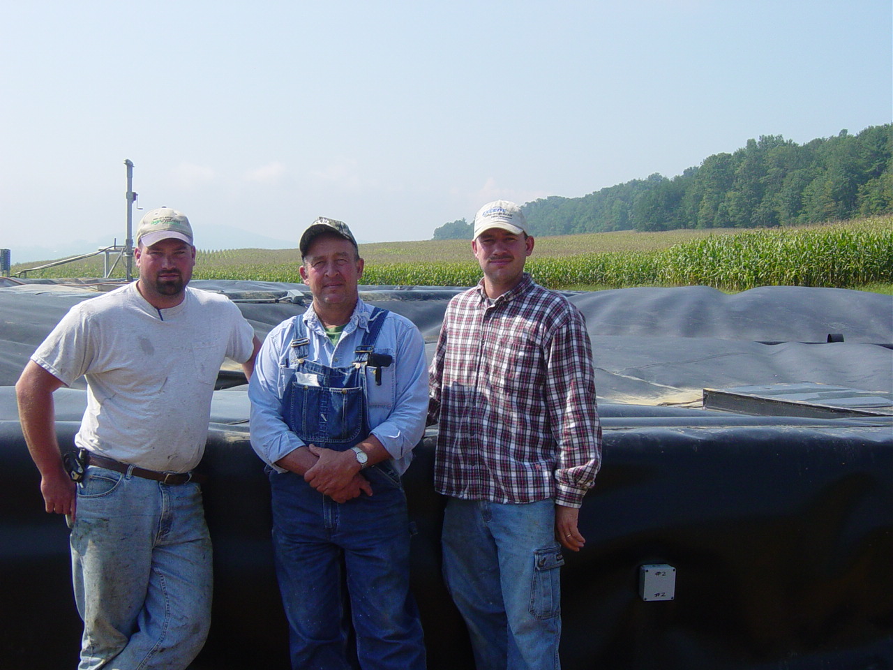 Penn England Farm.   Ben Postles, Fred England & Dan McMonagle