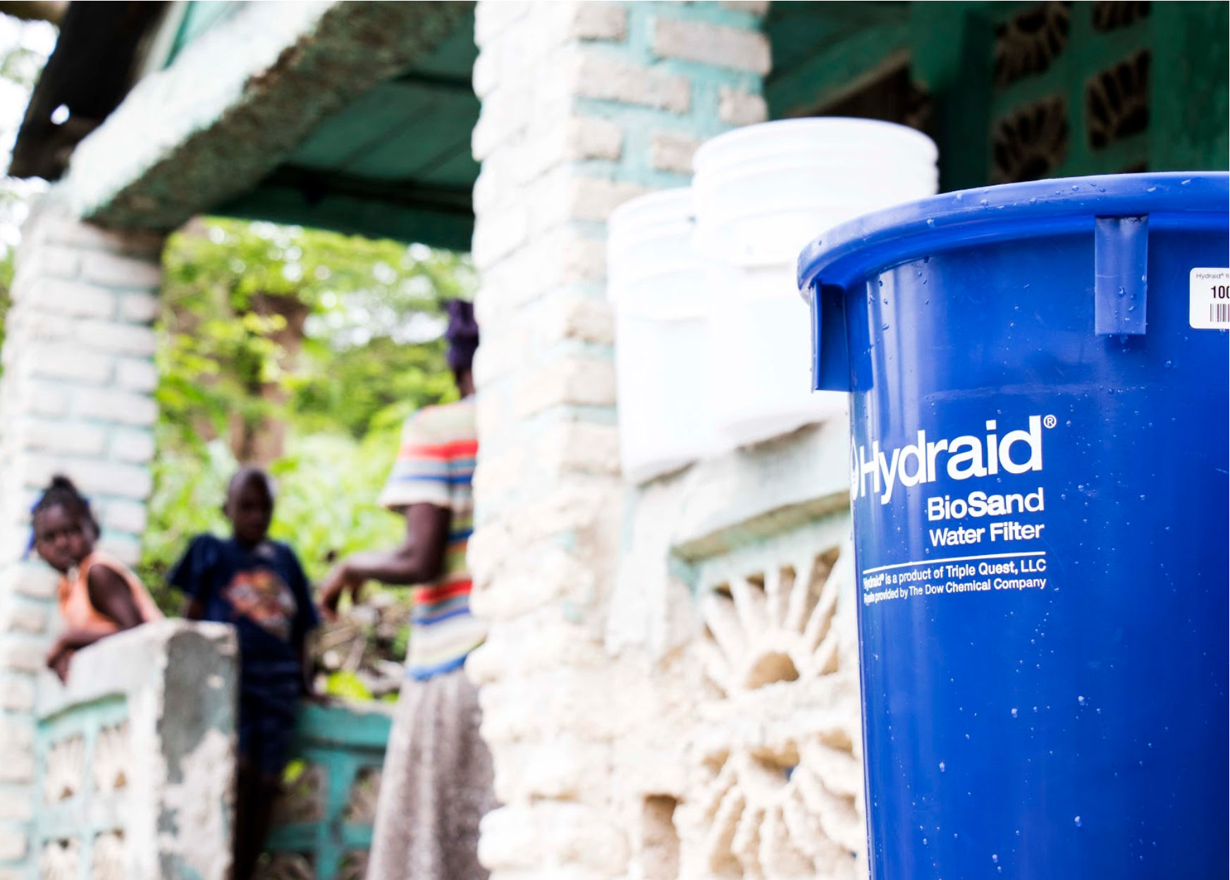 Hydraid water filters in Haiti