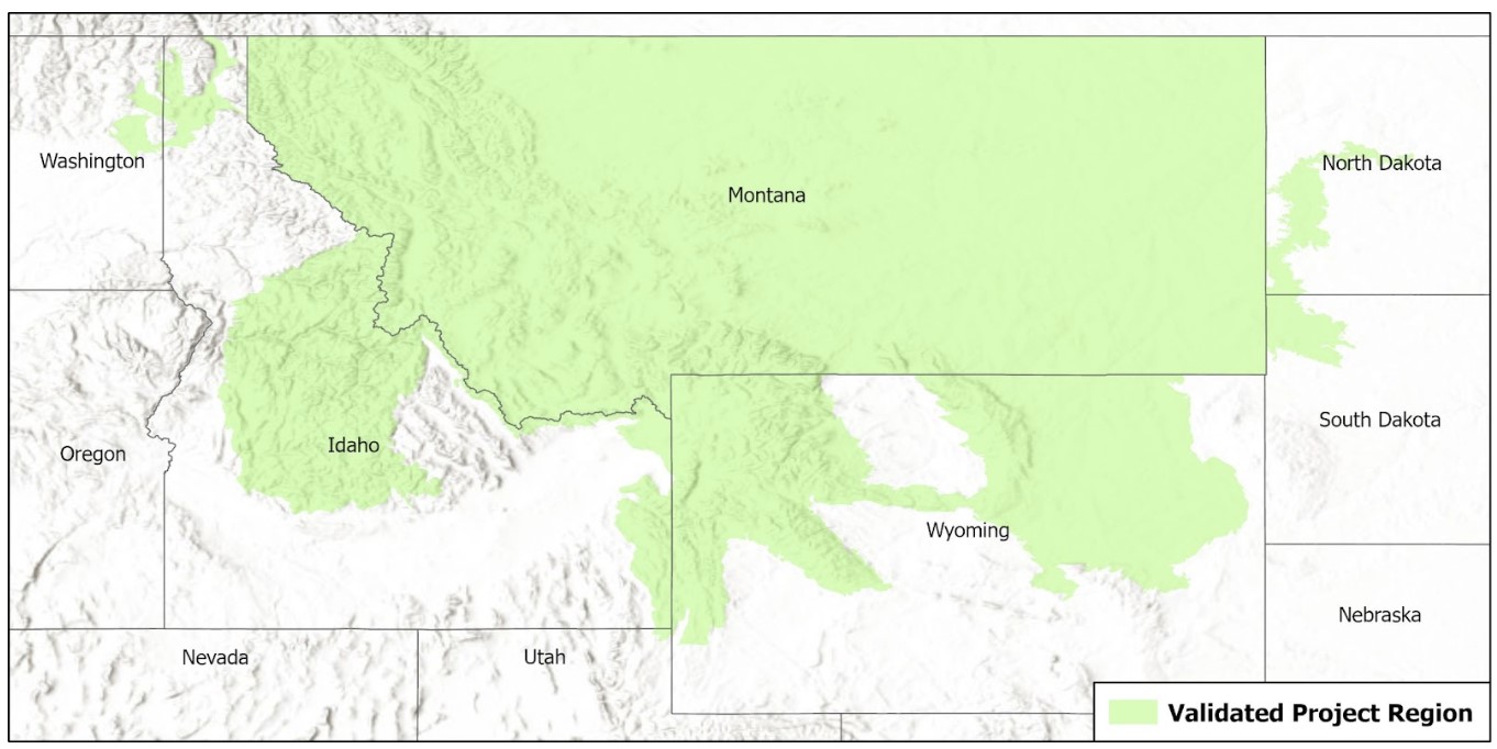 Northern Great Plains Regenerative Grazing Project Region Map